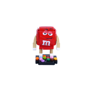 Red Candy Bean brick art collectible, main product view