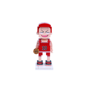 Red-Haired Basketball Star custom brick figure, main product view