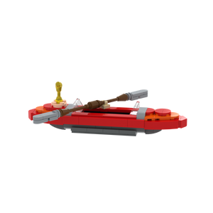 Red Kayak brick scene accessory, detail view 1