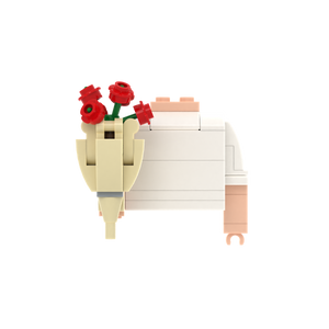 Red Rose Bouquet brick figure accessory, main product view