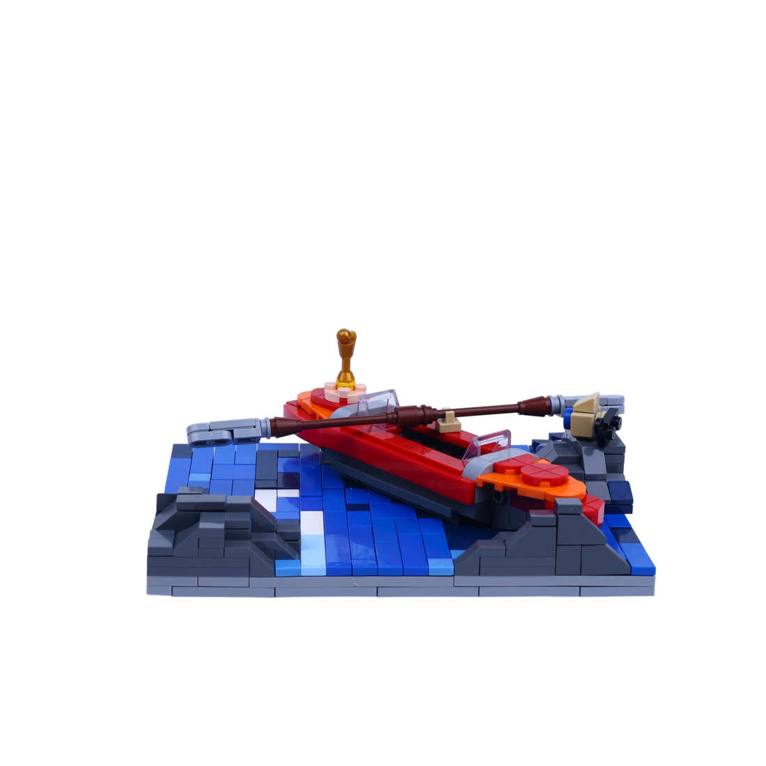 River Ranger brick scene, back view