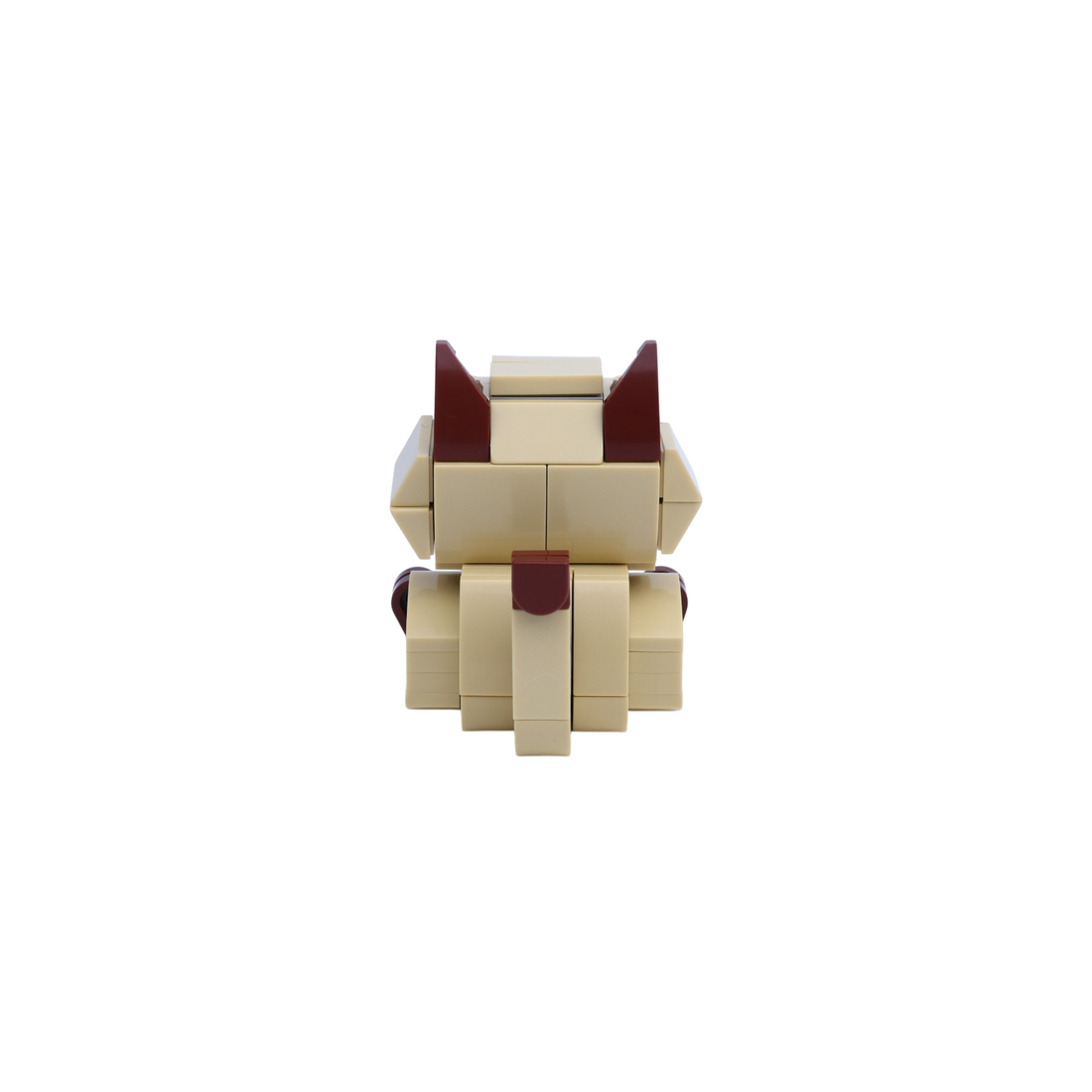Siamese Cat cat brick figure, back view