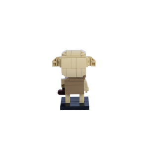 Small-Eared Helper custom brick figure, back view