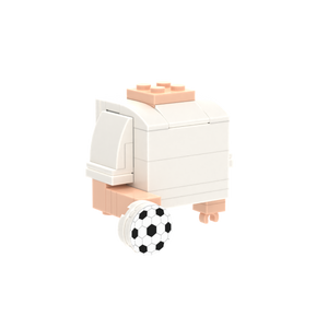 Soccer Ball brick figure accessory, left-side view