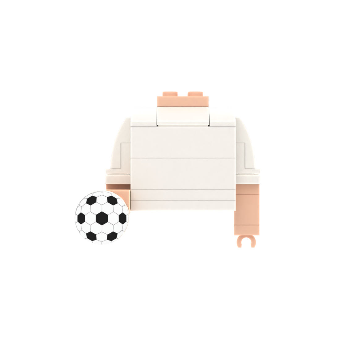 Soccer Ball brick figure accessory, main product view