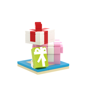 Stacked Gift Boxes brick scene accessory, right-side view