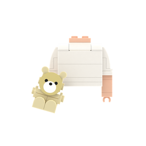 Tan Bear brick figure accessory, main product view