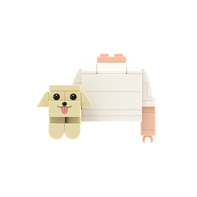 Tan Tongue-Out Dog