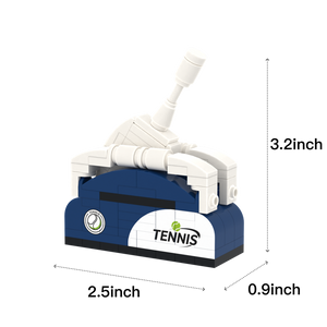 Tennis Ball Launcher brick scene accessory, size guide