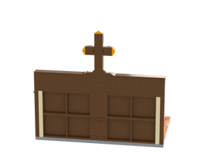 Thanksgiving · Faith in God brick scene, back view