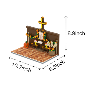 Thanksgiving · Faith in God brick scene, lifestyle view