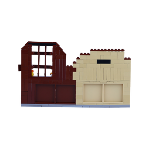 Thanksgiving · Family Feast brick scene, back view
