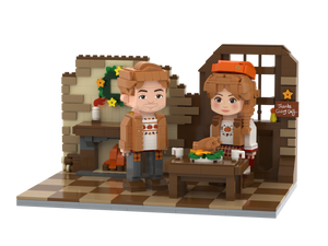 Thanksgiving · Family Feast brick scene, lifestyle view