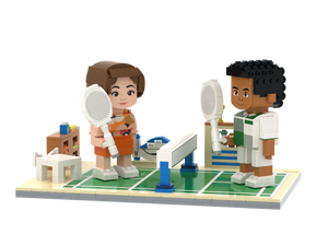 The Badminton Club brick scene, lifestyle view