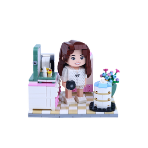 The Glam Room brick scene, lifestyle view