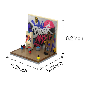 Urban Creator brick scene, size guide