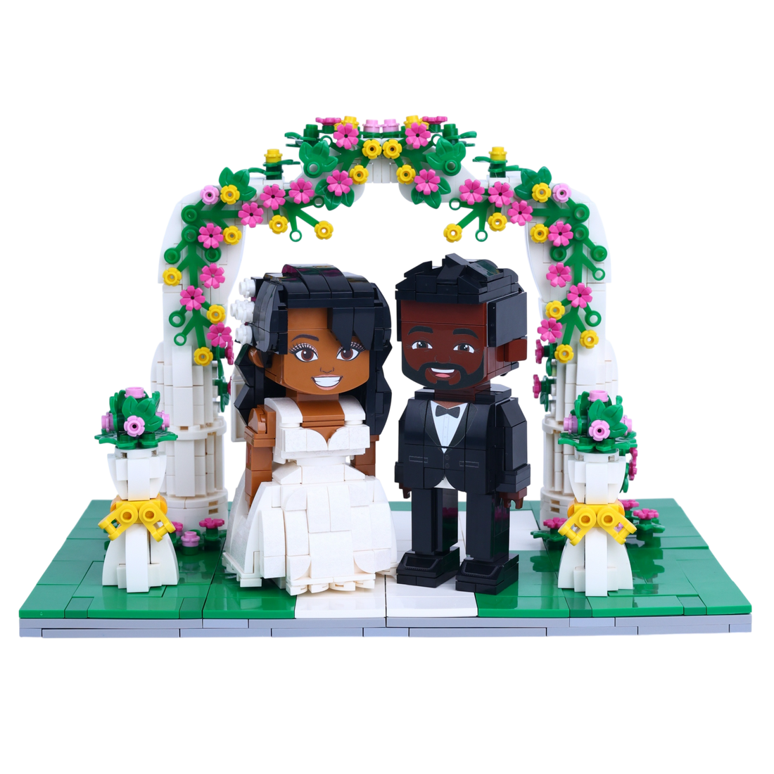 Wedding · Floral Arch brick scene, lifestyle view
