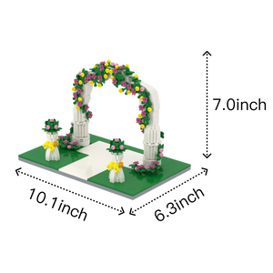 Wedding · Floral Arch brick scene, size guide