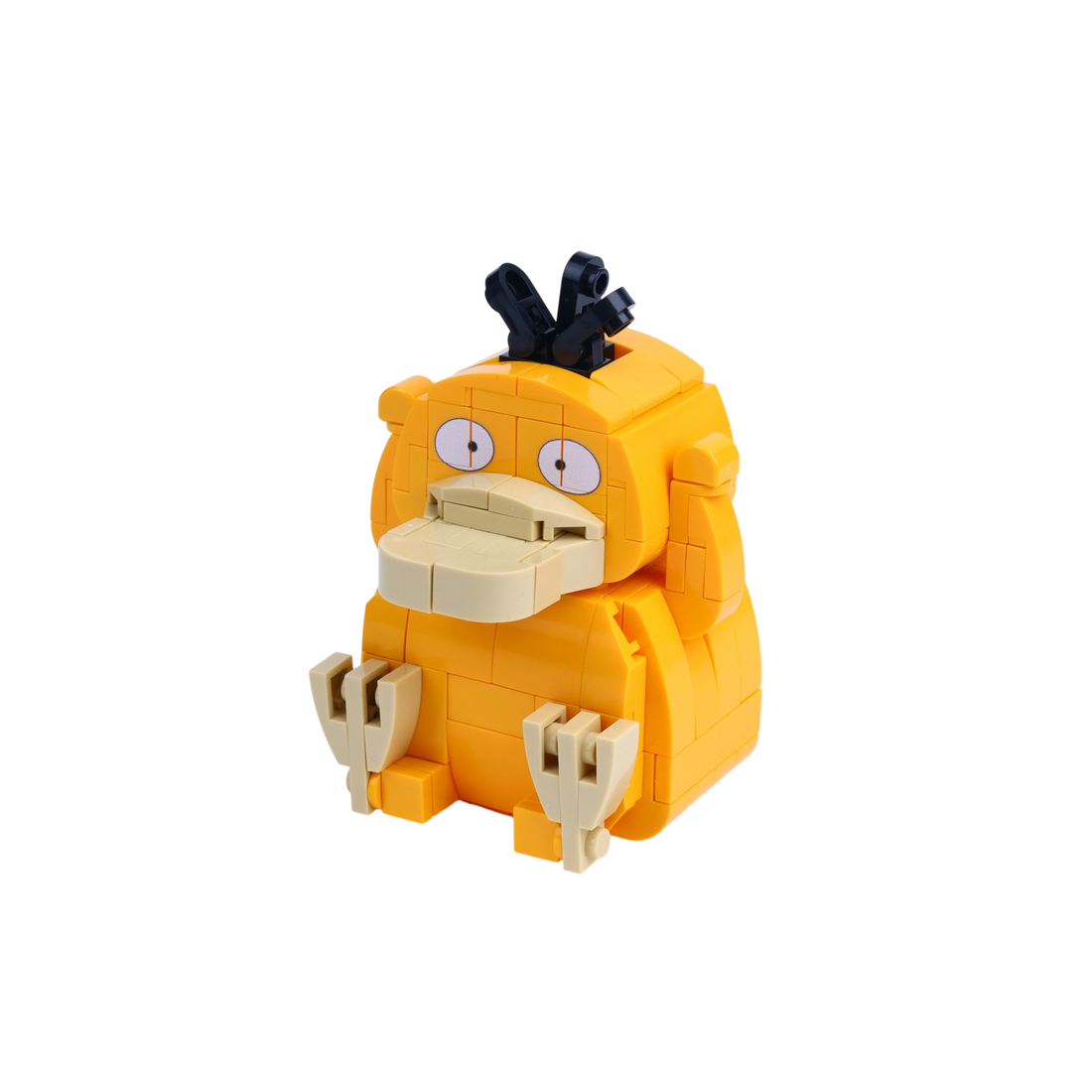 Yellow Duck brick art collectible, right-side view