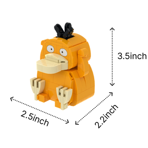 Yellow Duck brick art collectible, size guide