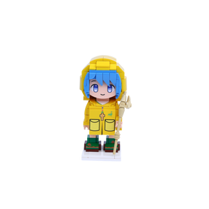 Yellow Raincoat Explorer custom brick figure, main product view