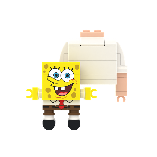 Yellow Spotted Block Figure