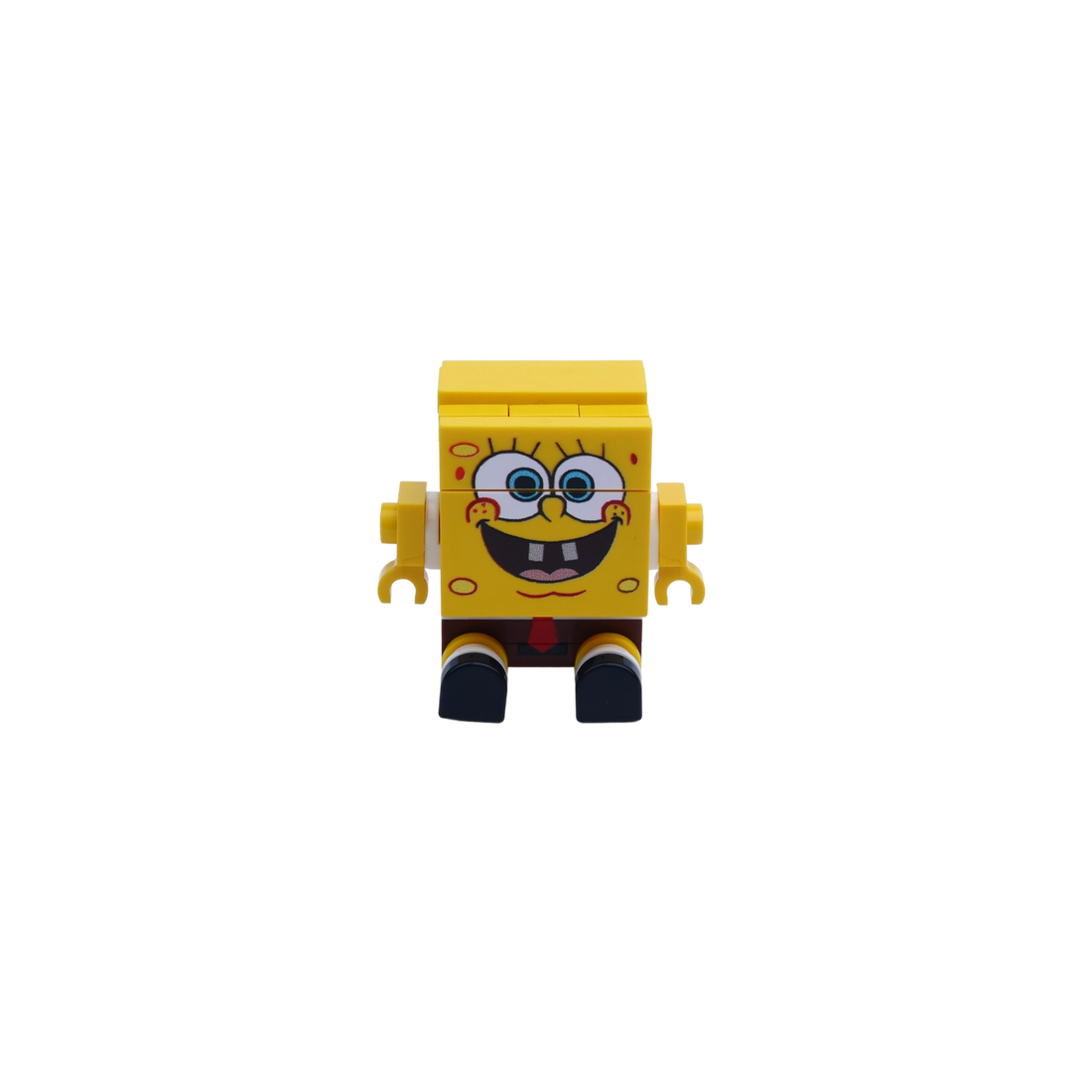 Yellow Square Character brick art collectible, main product view